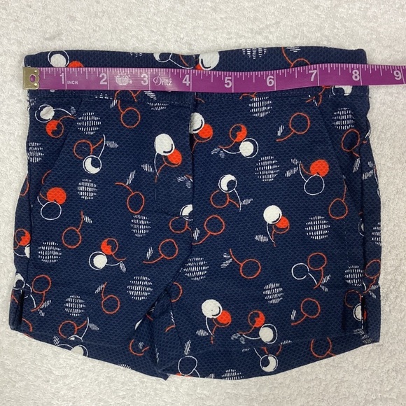 JANIE AND JACK St Tropez Sun Navy Blue Cherry Shorts Size 6-12m - Picture 3 of 8